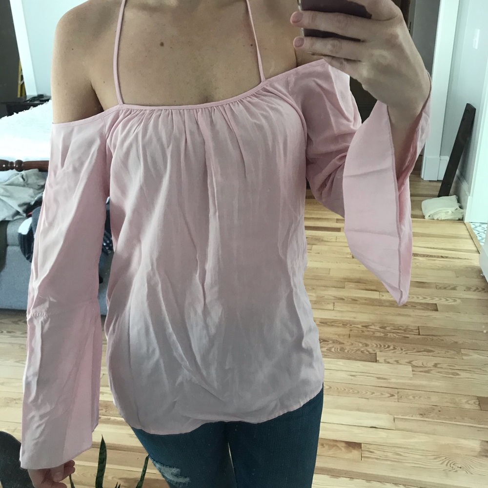 Pink off the shoulder Tobi top